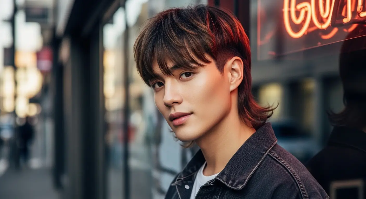 Curtain Bangs Mullet Haircut