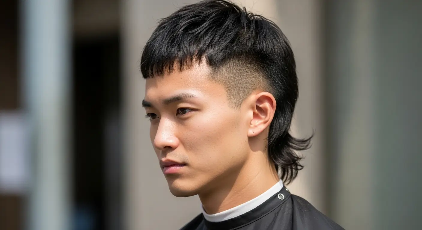 Asian Modern Stylish Disconnected Mullet
