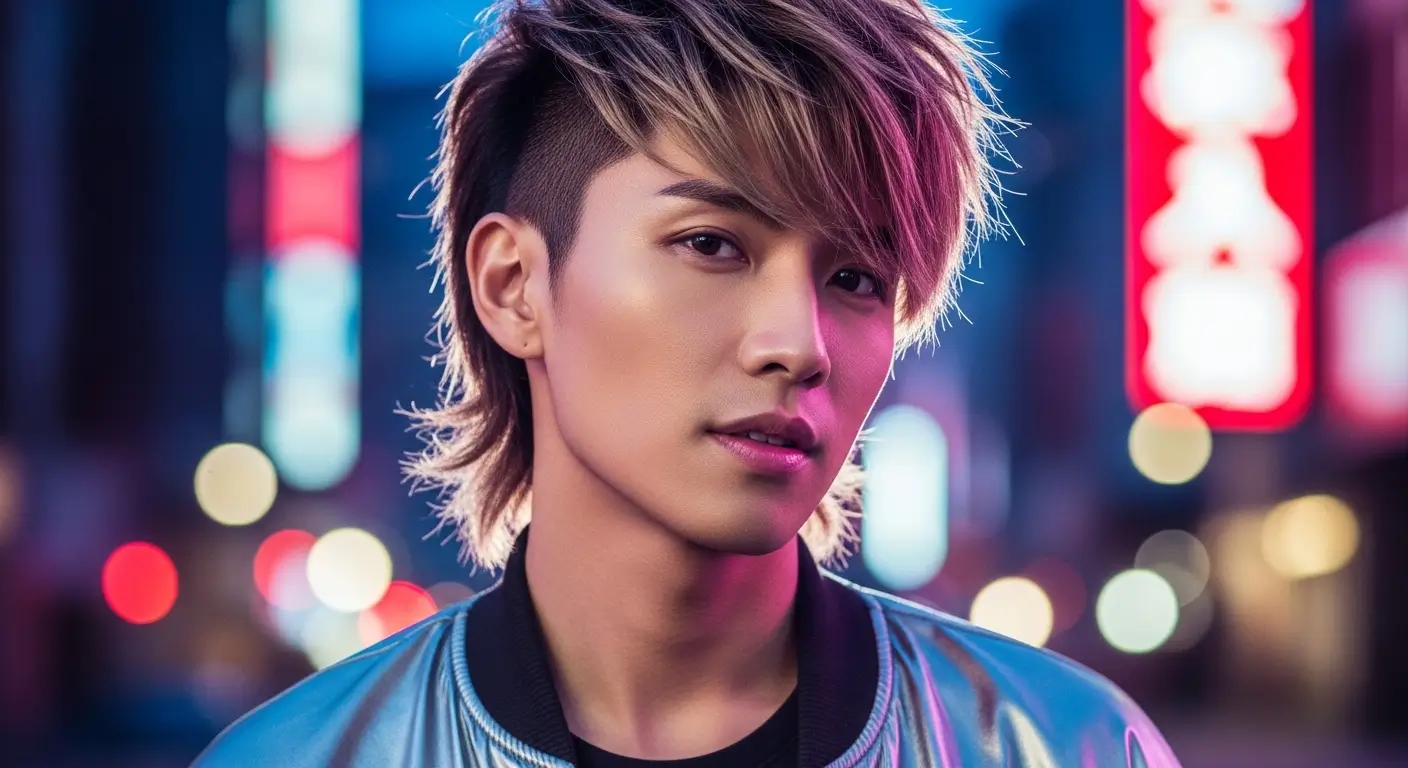 Trendy Idol-Inspired Mullet