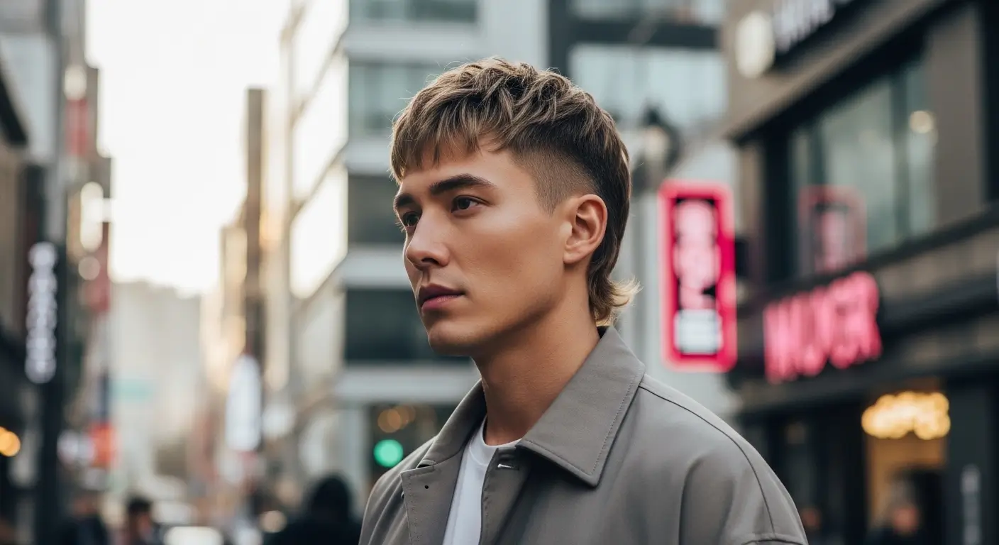 Korean Mullet Haircut Men