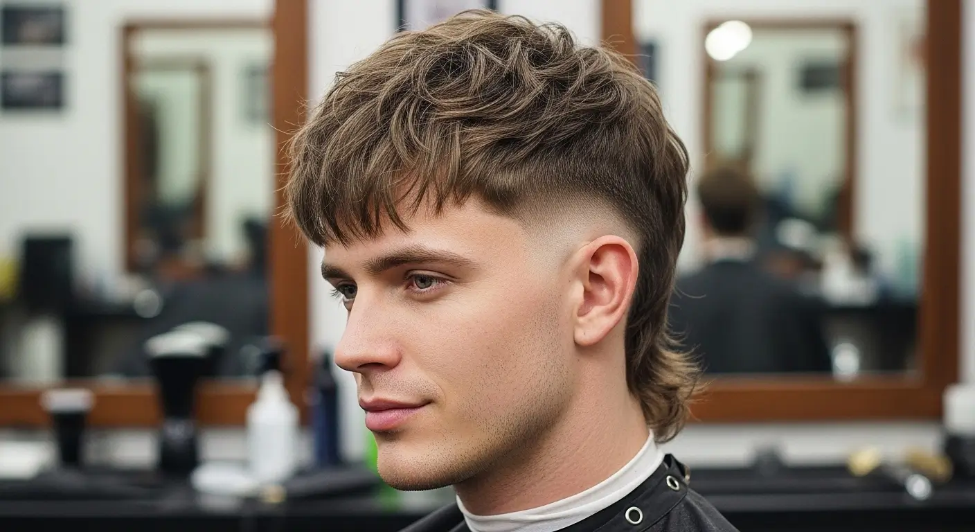 Low Fade Wolf Mullet Style