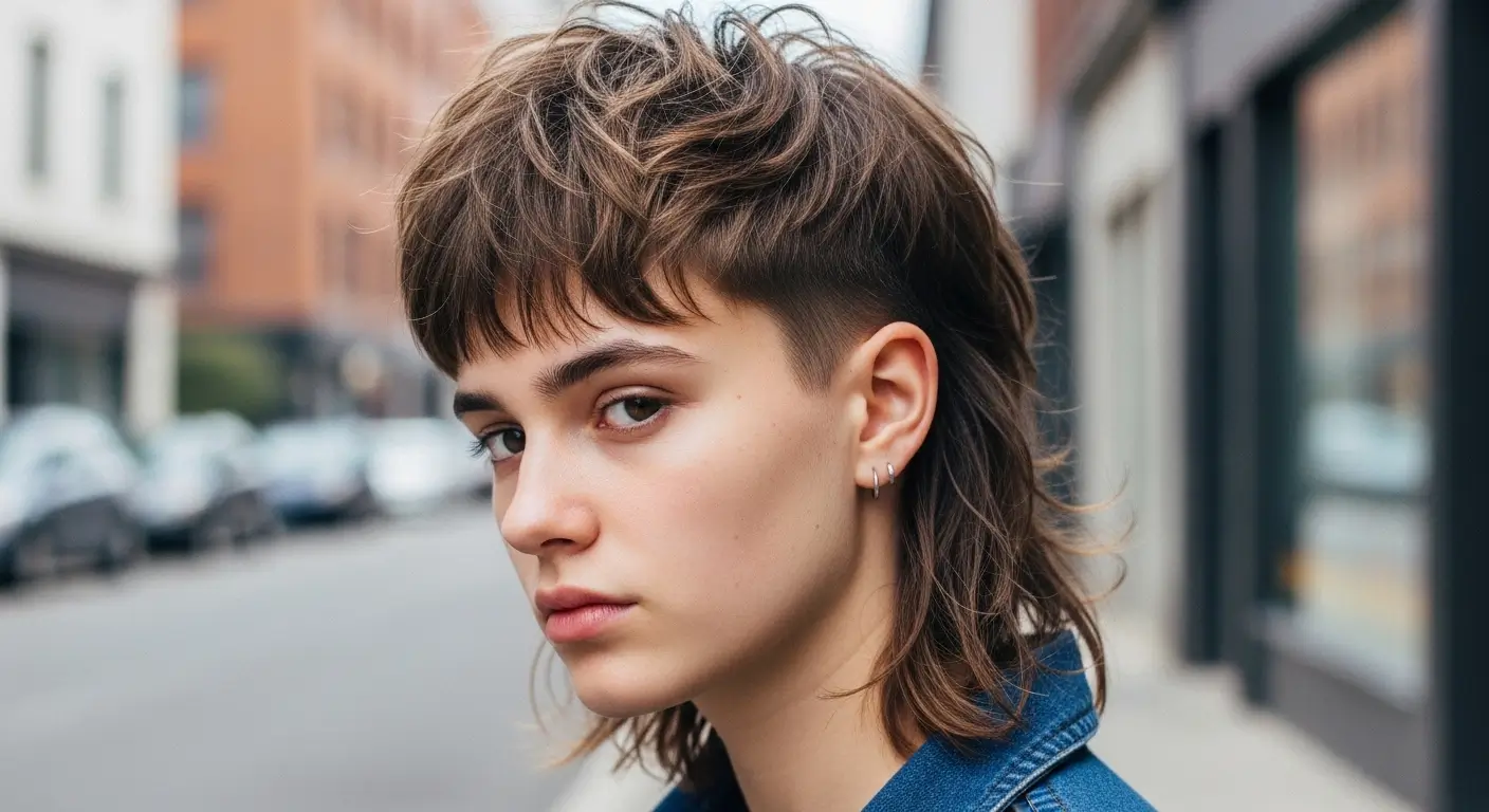 Modern medium shaggy mullet