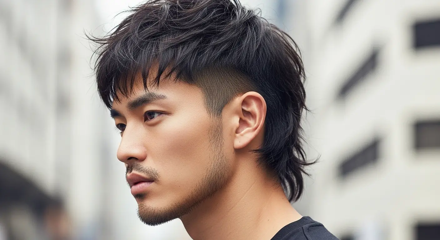 Messy Mullet Style for Men