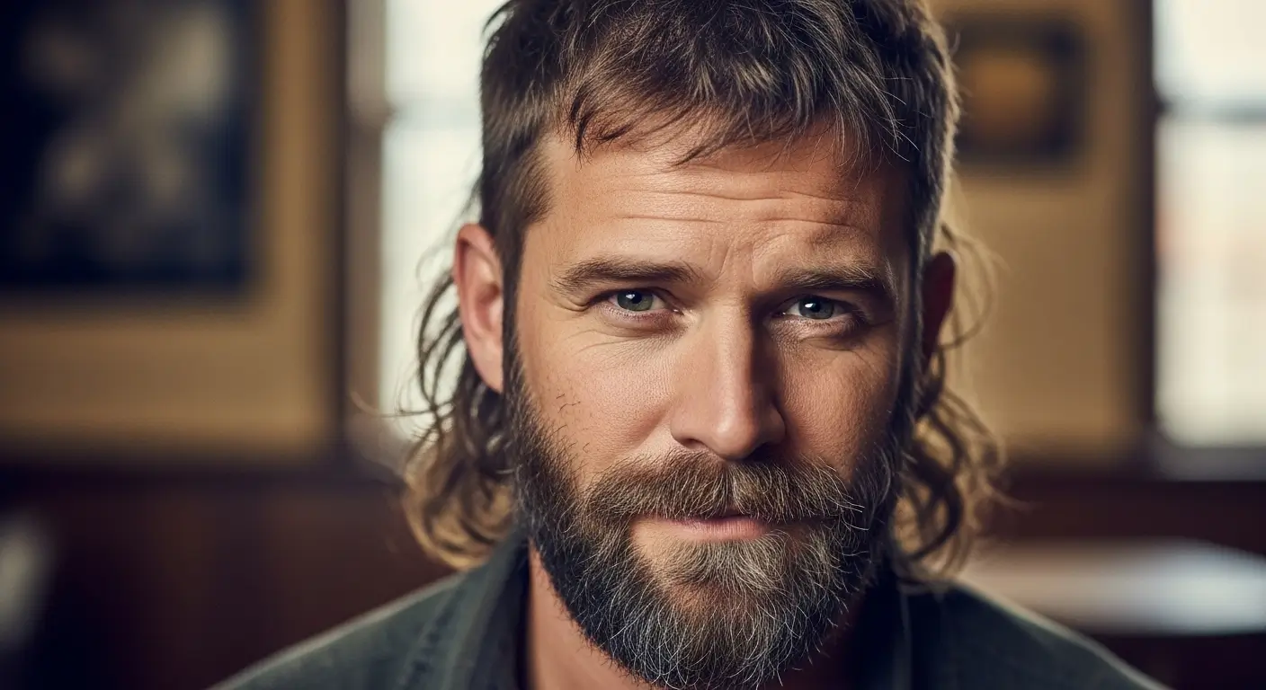 Trendy Mullet Beard Combo