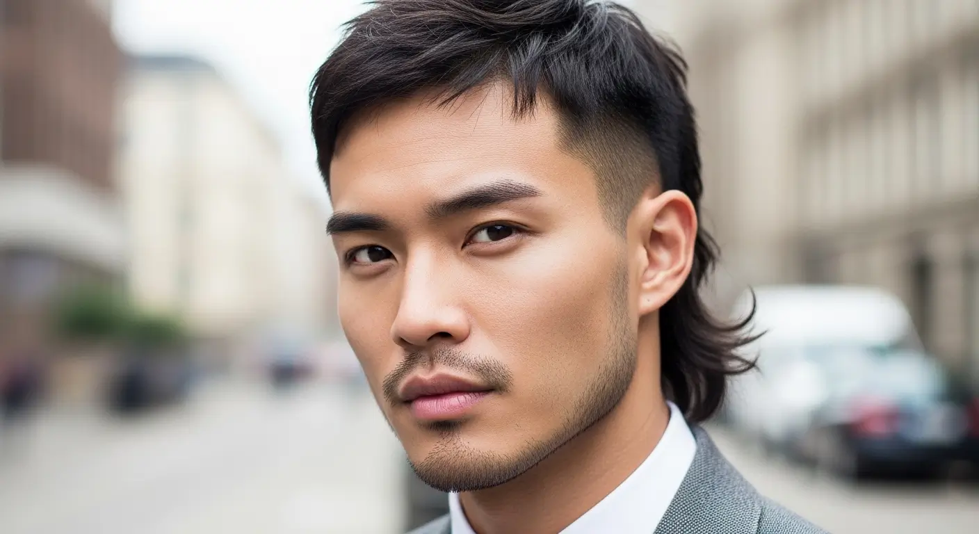 Mid Fade Mullet Haircut