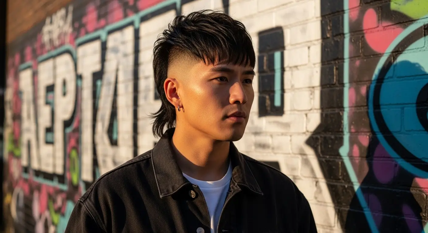 Asian Razor Cut Mullet