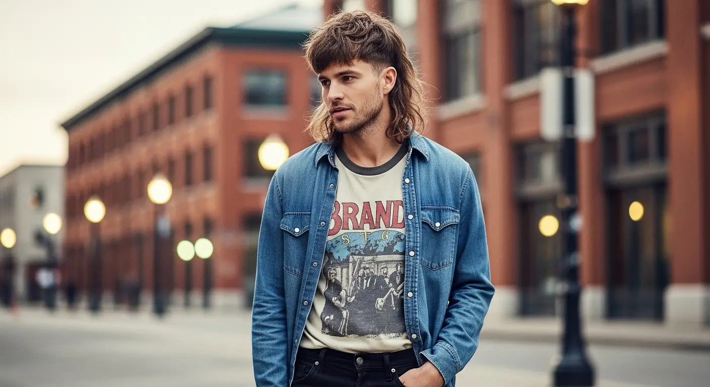 Layered Shaggy Modern Mullet