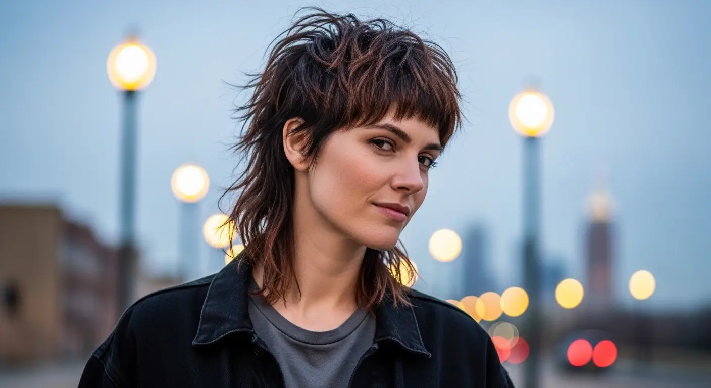 Short textured pixie mullet