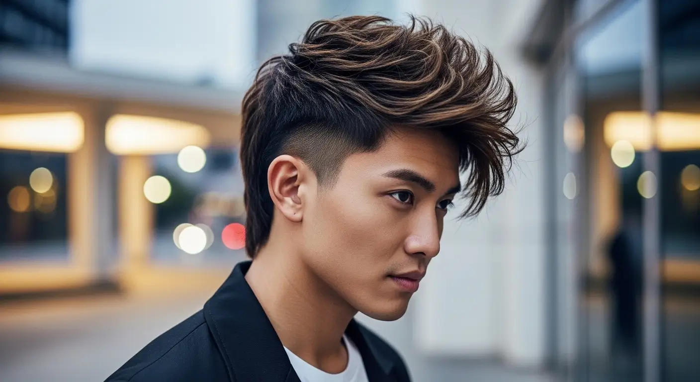 Side-Swept Modern Mullet