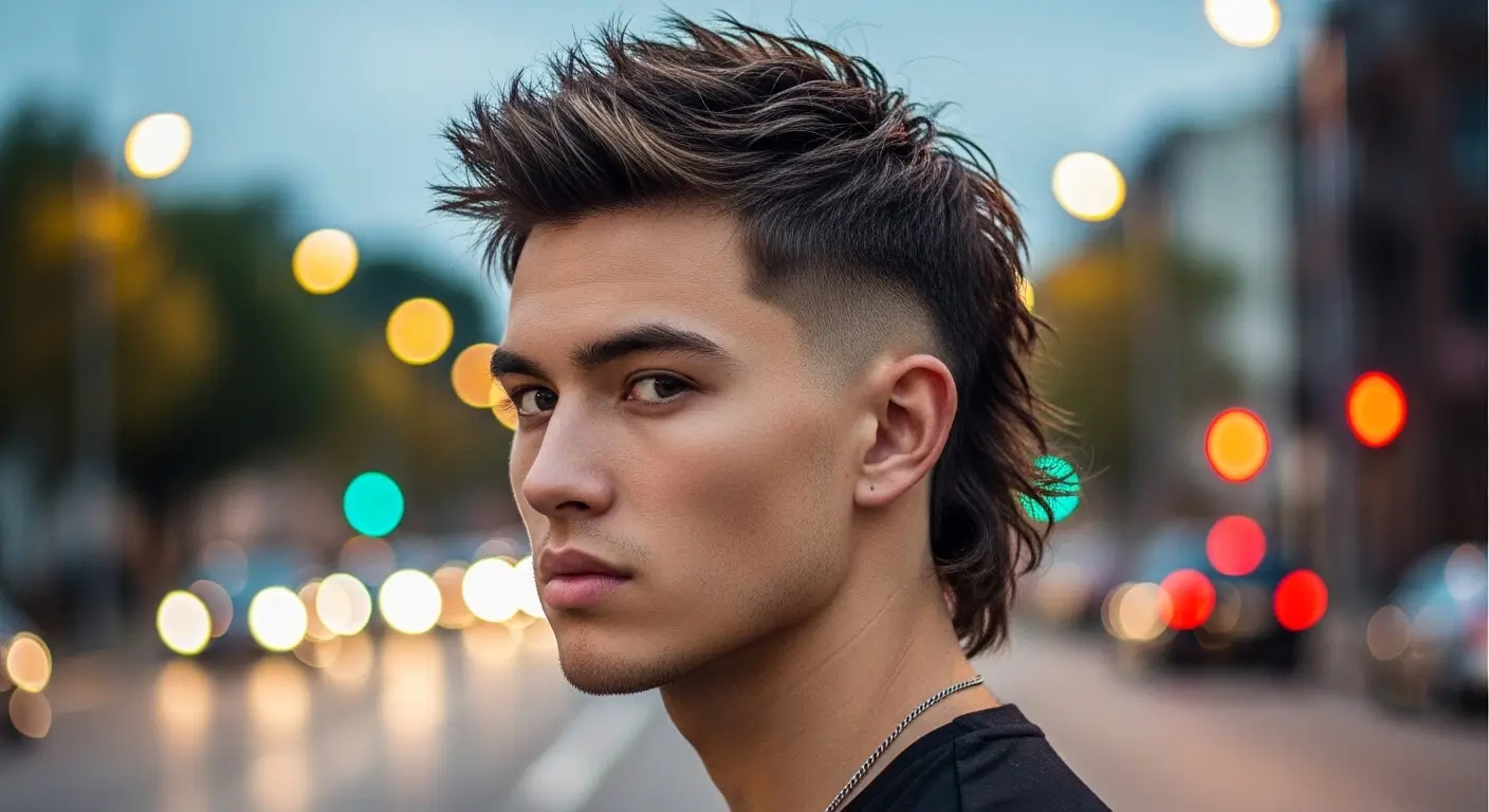 Modern Spiky Mullet Cut