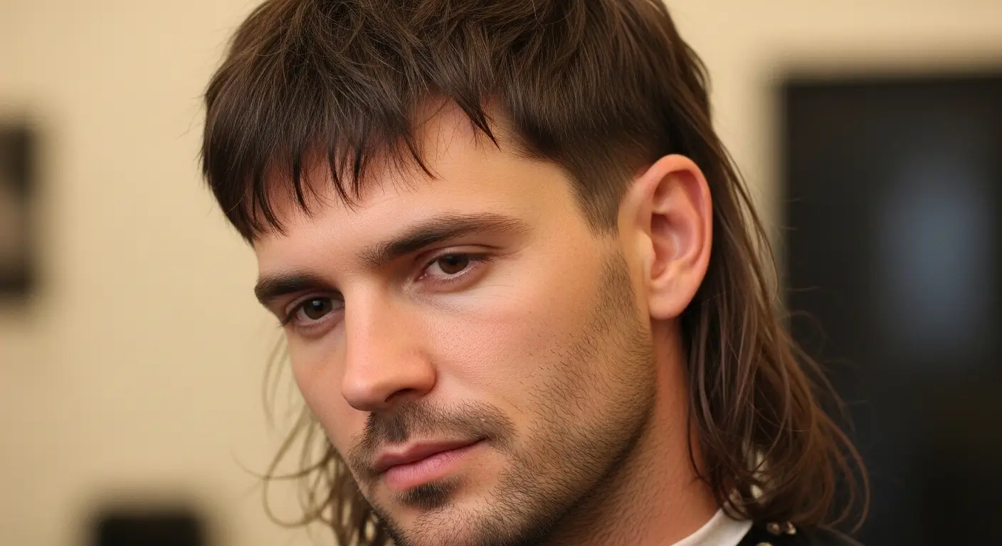 Straight Layered Messy Mullet