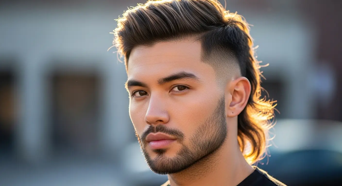 Taper Fade Mullet for Men