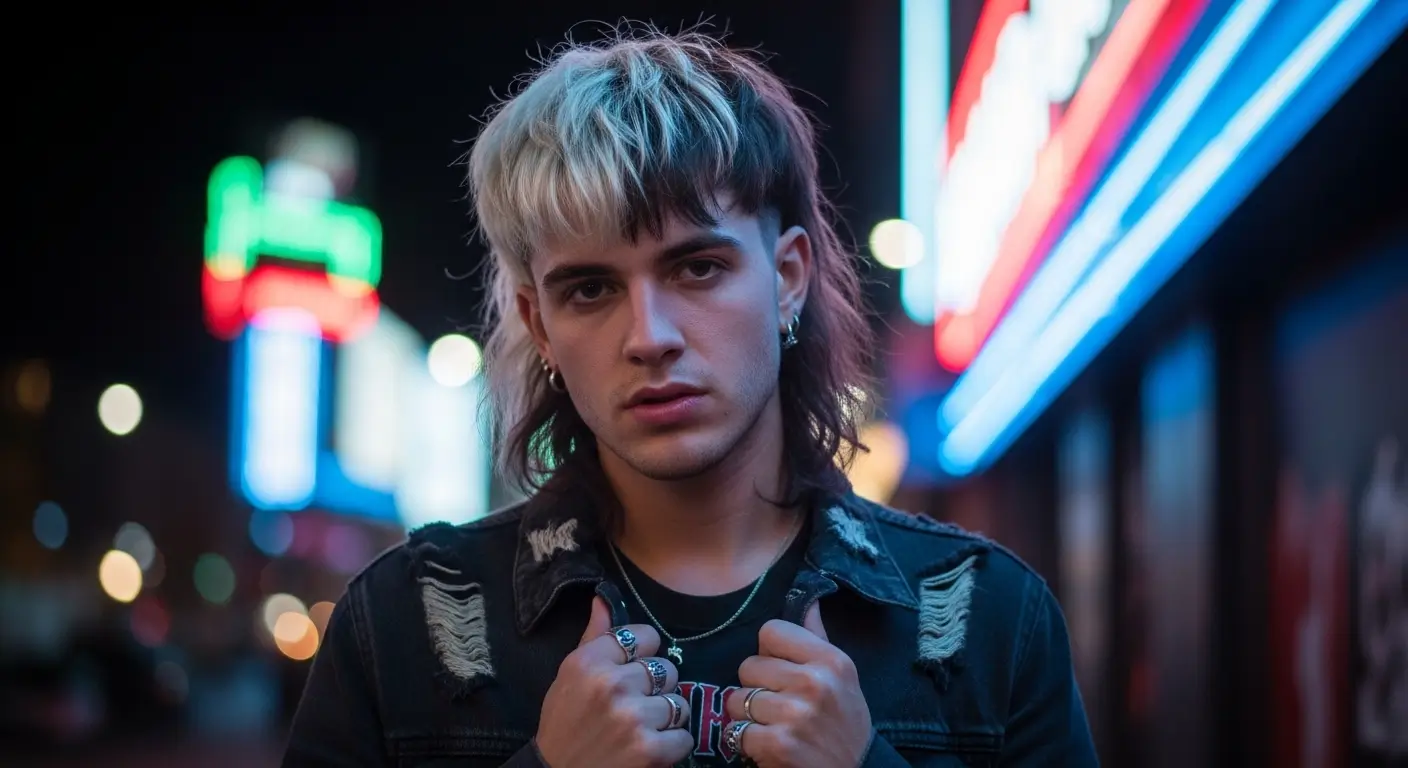 Dual Tone Bleached Mullet