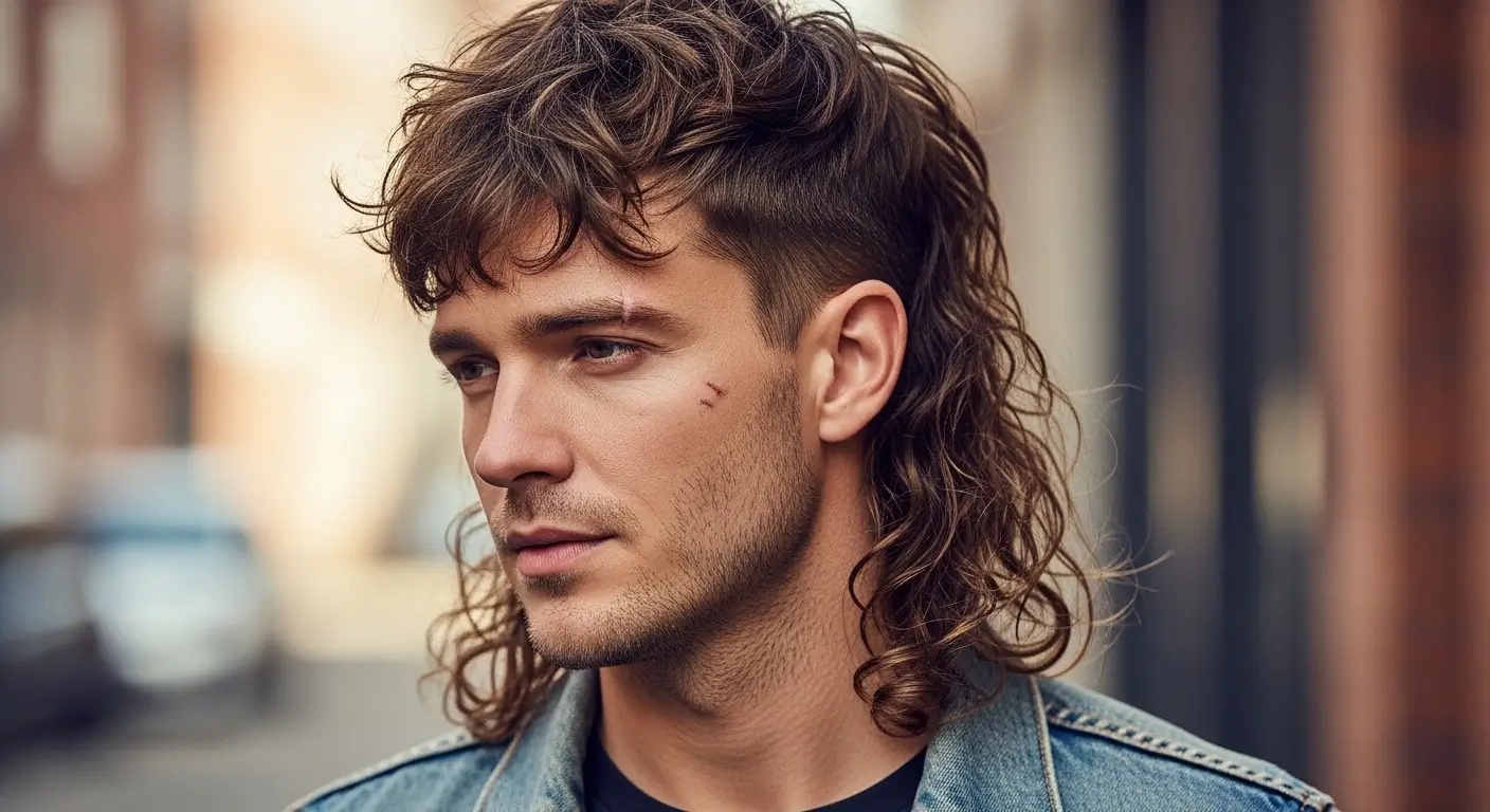 Stylish Wavy Mullet Cut