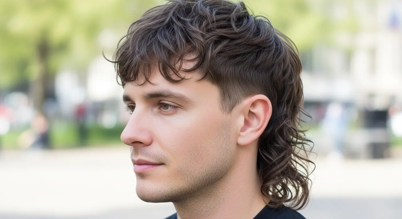 Wavy Relaxed Wolf Mullet cut