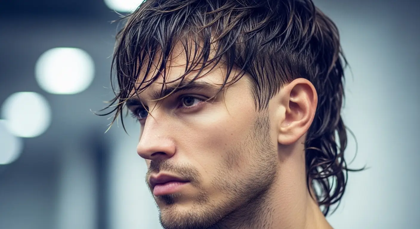 Gelled Texture Mullet Style