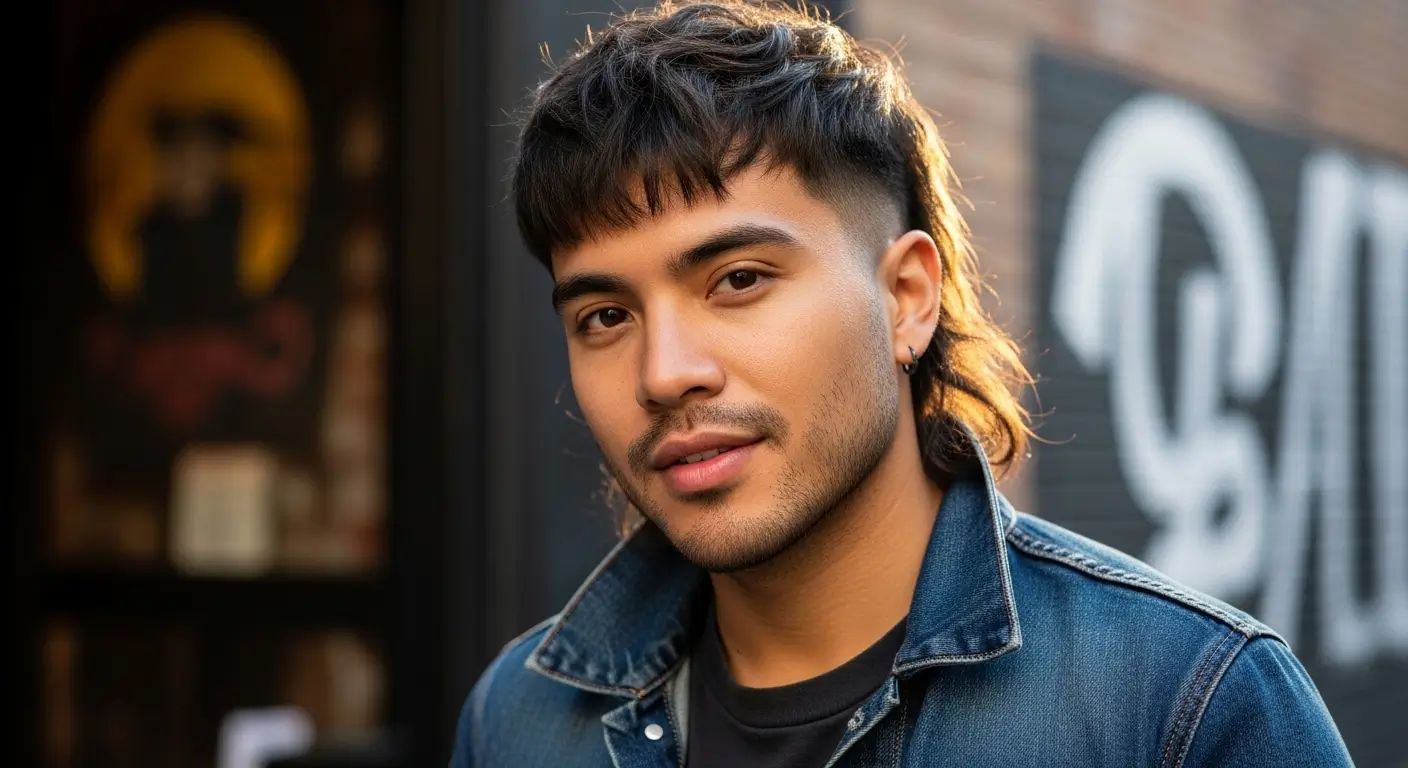 Wolf Cut Mullet Hair Look