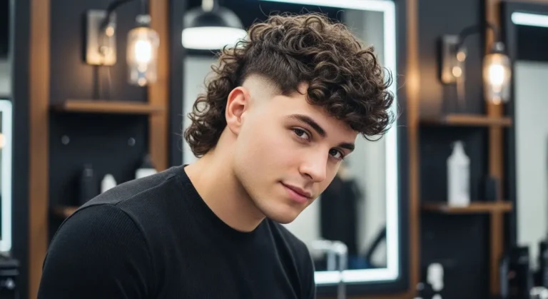 Modern Mullet Curly Hair