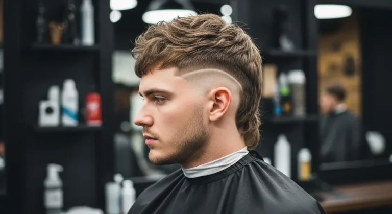 Modern Mullet with Burst Fade