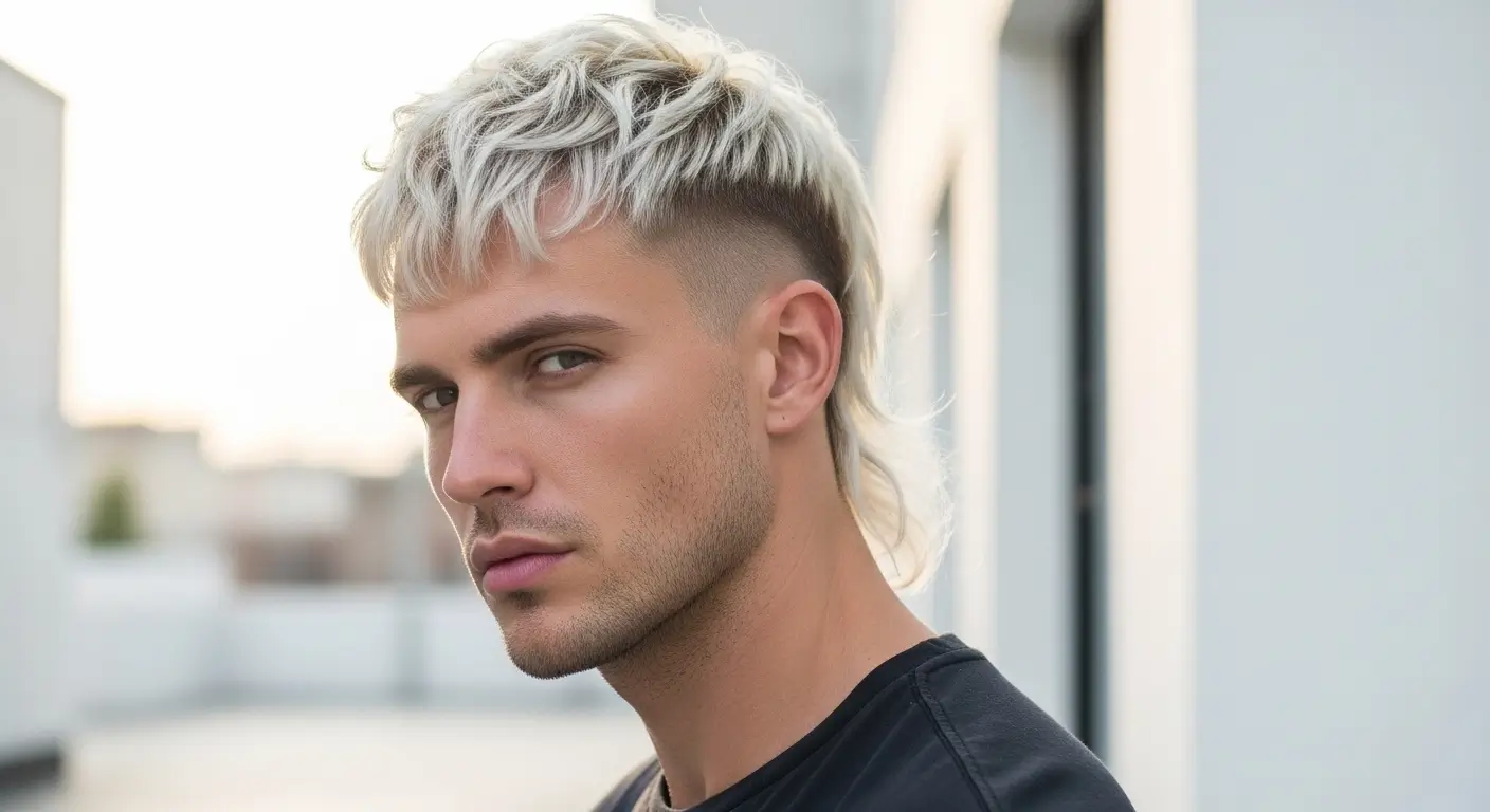 Bleached Modern Mullet