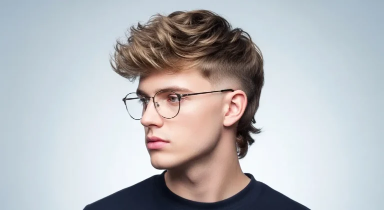 Fluffy modern mullet style