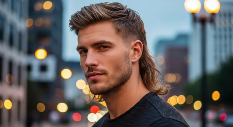 Long modern mullet hairstyle