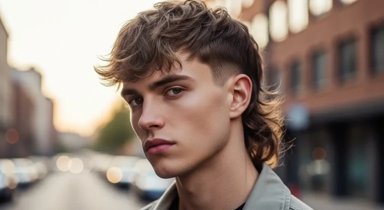 Medium Length Mullet Haircut Men
