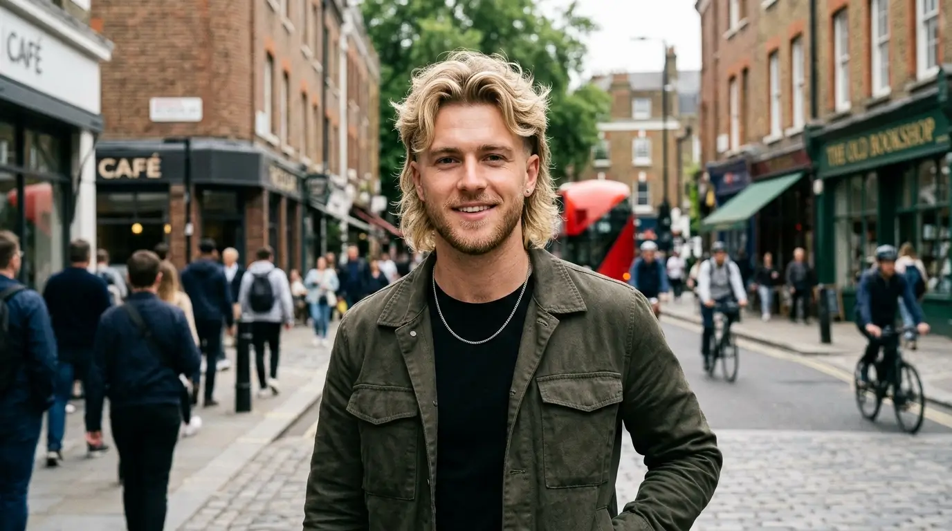 Blonde Modern Mullet