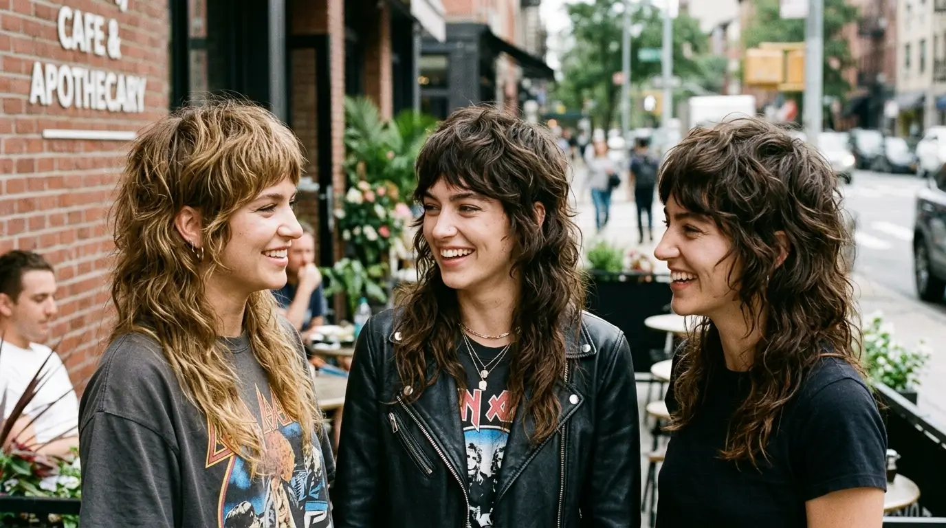 Messy Modern Mullet Hairstyles for Women
